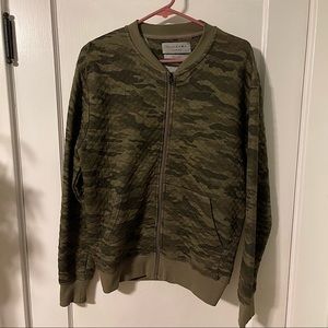 ZARA camo print bomber jacket
